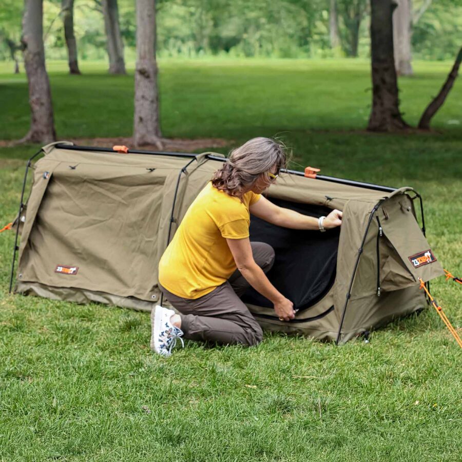 Flavings 1400mm All-Terrain Swag – XL Canvas Shelter - Image 17